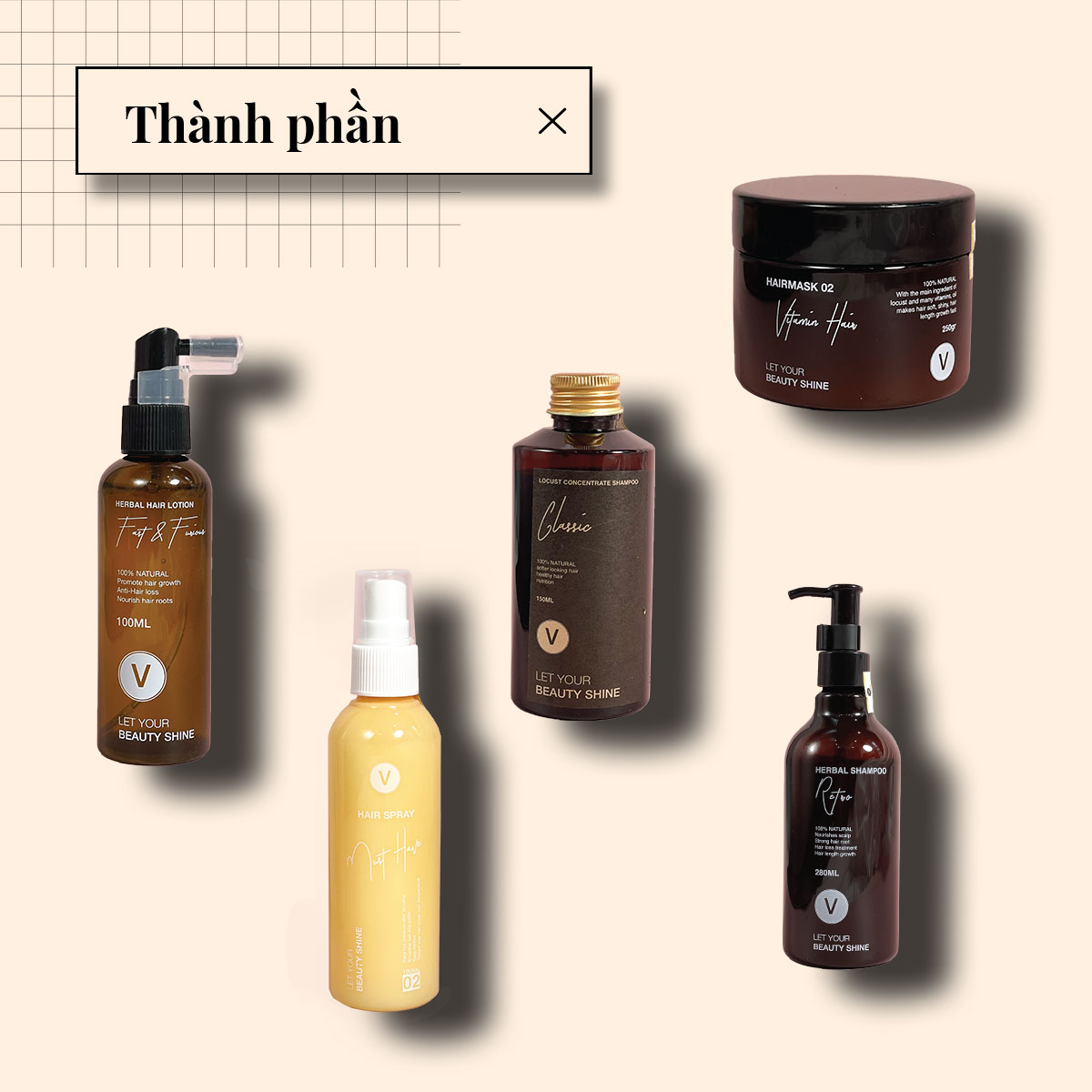 Combo dưỡng kích mọc trị rụng chuyên sâu phủ bóng tóc chưa qua hóa chất