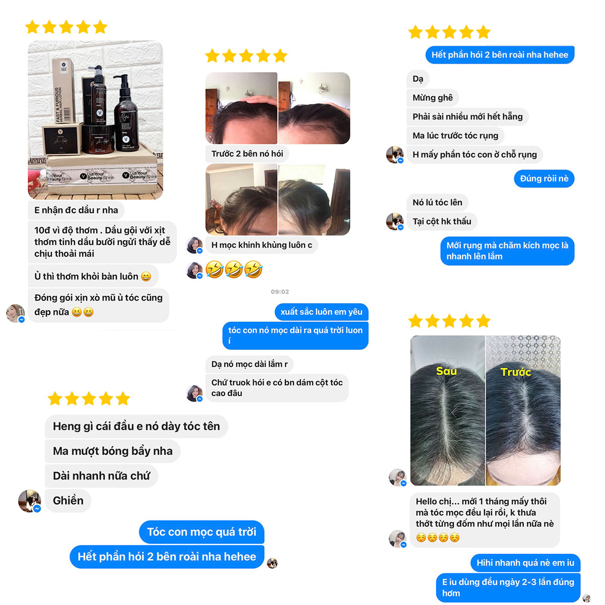 Combo trị rụng kích dài dành cho tóc chưa qua hóa chất - Image 5