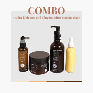 Combo dưỡng kích mọc phủ bóng tóc chưa qua hóa chất